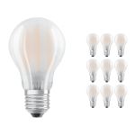 Mehrfachpackung 10x Ledvance CLASSIC LED E27 Birne Fadenlampe Matt 7.5W 1055lm - 827 | Ersatz für 75W