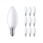 Mehrfachpackung 10x Philips Corepro LED Kerze E14 Matt 2.2W 250lm 827  | Ersatz für 25W