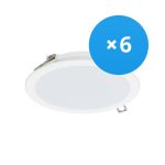 Mehrfachpackung 6x Philips LED Deckenstrahler DN065B Metall Weiß 12W 1200lm 110D - 830  | 175mm - Ausschnitt 150mm - IP20