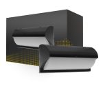 LED Wandleuchte Schwarz 12W 1200lm - 840  | IP54