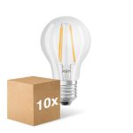 Mehrfachpackung 10x Ledvance Classic LED E27 Birne Fadenlampe Klar 6.5W 806lm - 827  | Ersatz Für 60W