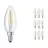 Mehrfachpackung 10x Ledvance CLASSIC LED E14 Kerze Fadenlampe Klar 4W 470lm - 840 | Ersatz für 40W