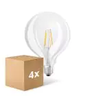 Mehrfachpackung 4x Osram SuperStar LED E27 Globe 125mm Fadenlampe Klar 7W 806lm - 822-827 Dim To Warm | Dimmbar - Ersatz Für 60W