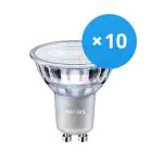 Mehrfachpackung 10x Philips MASTER Value LED Spot GU10 PAR16 4.9W 365lm 36D - 930 Warmweiß | Höchste Farbwiedergabe - Dimmbar - Ersatz für 50W
