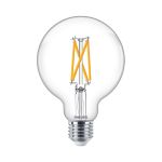 Philips MASTER Value LED Globe E27 93mm Filament Claire 5.9W 806lm - 922-927 Blanc Très Chaud | Meilleur Rendu Des Couleurs - Dimmable - Équivalent 60W