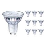 Lot 10x Philips Corepro LED Spot GU10 PAR16 4W 345lm 36D - 830 Blanc Chaud | Équivalent 50W