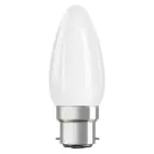 Ledvance Classic Performance LED Ampoule B22d Bougie Filament Dépolie 4.8W 470lm - 827 Blanc Très Chaud | Dimmable - Équivalent 40W