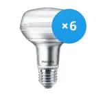 Lot 6x Philips Corepro LED Spot E27 R80 8W 670lm 36D - 827 Blanc Très Chaud | Équivalent 100W