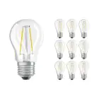 Lot 10x Ledvance Classic LED E27 Boule Filament Claire 1.5W 136lm - 827  | Remplacement 15W