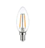 LED E14 Bougie Filament Claire 2.5W 250lm - 827 | Remplacement 25W
