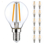 Lot 10x LED E14 Boule Filament Claire 2.5W 250lm - 827  | Remplacement 25W